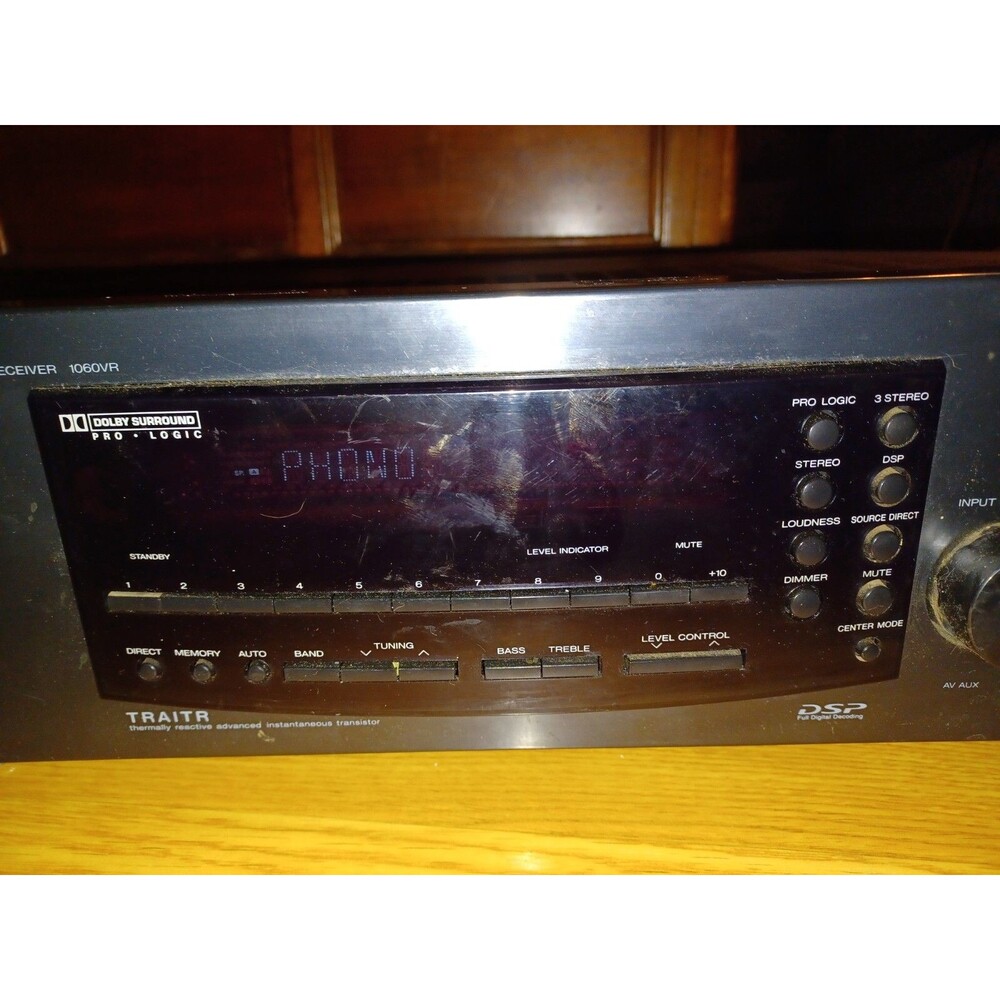 Vintage Kenwood 1060VR - 5.1 Surround A/V 600W Receiver, Tested (NO REMOTE)